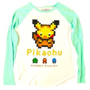 Girls Pokémon Pikachu Baseball Tee